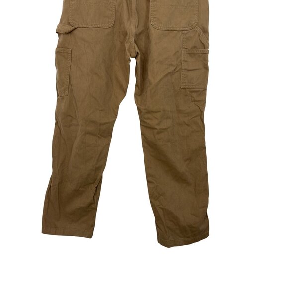 Carhartt Mens Relaxed Fit Brown Work Pants 100% Cotton Size 38x30 - Picture 9 of 10